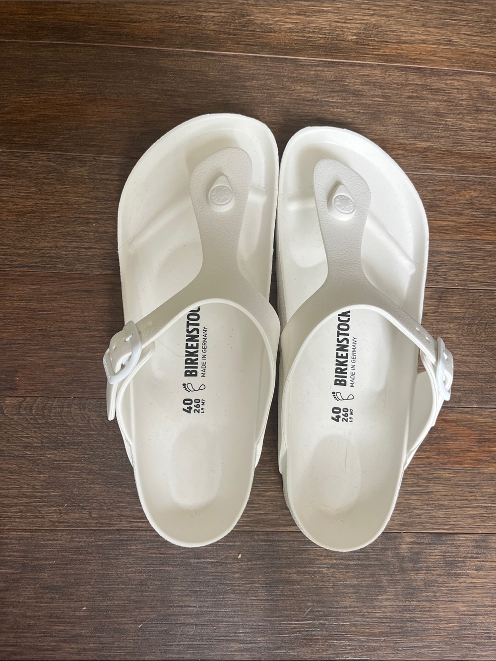 Birkenstock White EVA Gizeh Thong Sandals - Picture 2 of 3